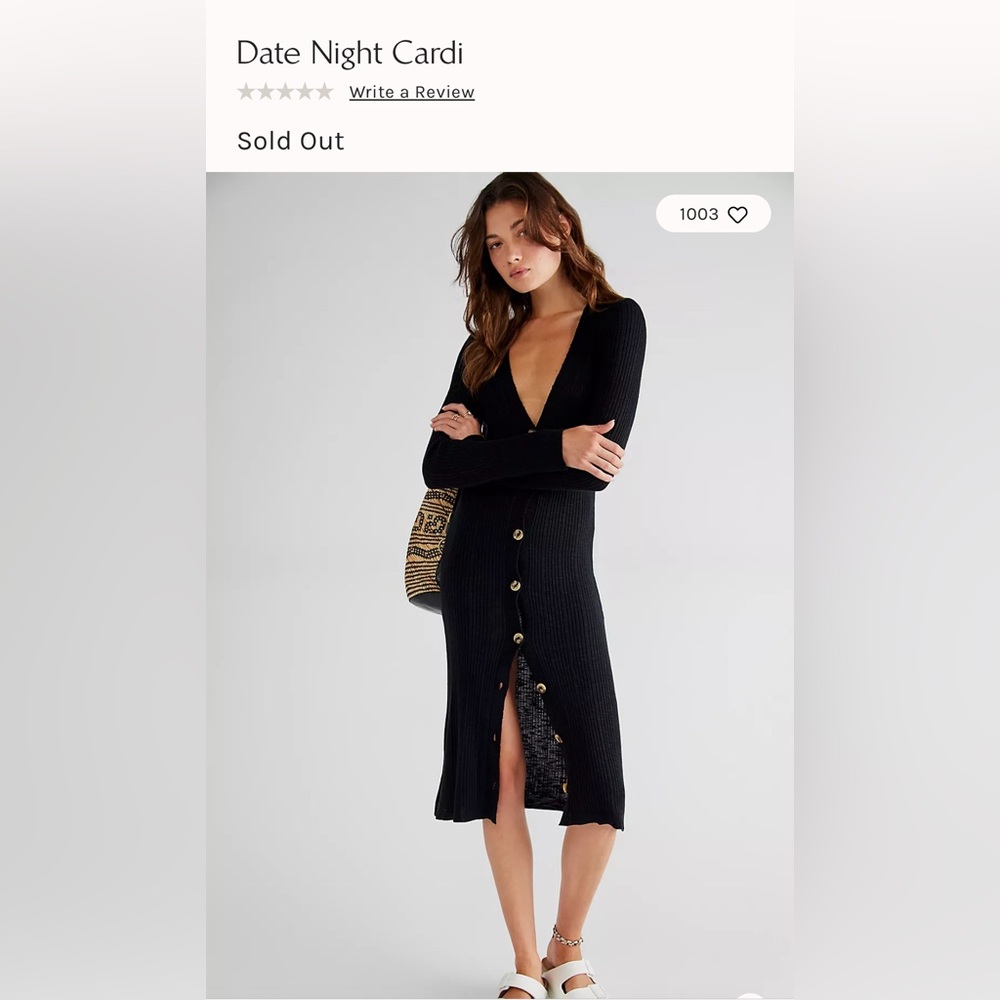 Free People Date Night Cardigan Duster